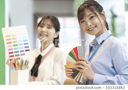 Young female designer, creator image 103318862