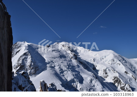 View of the European Alps from the Aiguille du Midi Observatory 103318963