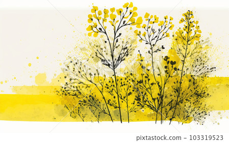 油菜水彩 103319523