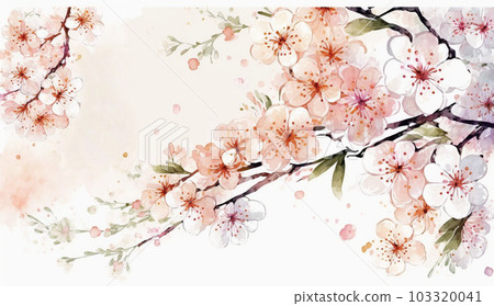 Sakura watercolor Sakura watercolor 103320041