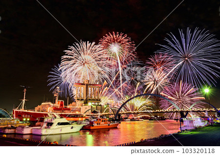 [Aichi] Famous port water art fireworks. I was fascinated by the dynamic and powerful fireworks. 103320118