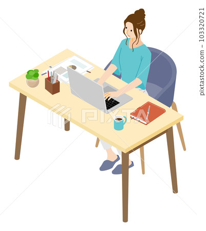 女人在家工作 女人在家工作 103320721