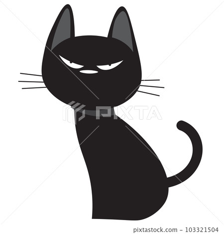Cute cat cartoon character, Doodle cartoon style. Cute cat cartoon character, Doodle cartoon style. 103321504