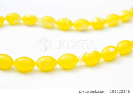 Yellow and silver beads sequenced, short rosary, tespih tesbih 103322346