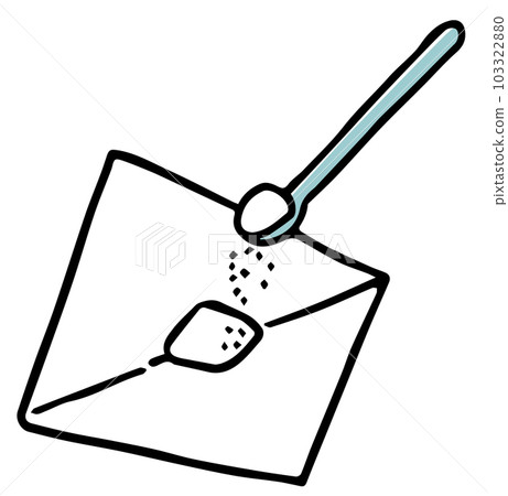 Medicine spoon and medicine wrapping paper single color 103322880