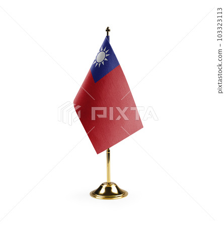 Small national flag of the Taiwan on a white background Small national flag of the Taiwan on a white background 103323113