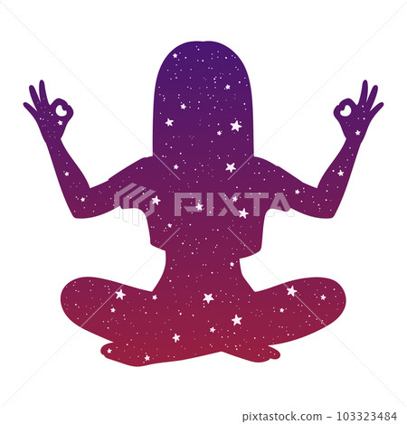 Yoga Stickers Illustrations & Vectors