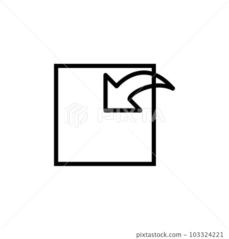 Incoming Vector Icon, isolated on white... - Stock Illustration ...