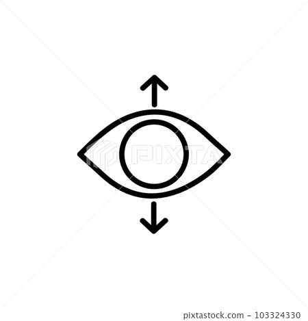 Perspective Vector Icon, Outline style, isolated on white Background Perspective Vector Icon, Outline style, isolated on white Background 103324330