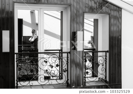 portrait of the groom of a man in the morning before the wedding portrait of the groom of a man in the morning before the wedding 103325529