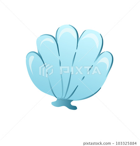 seashell icon. Colorful shellfish isolated on white background. seashell icon. Colorful shellfish isolated on white background. 103325884