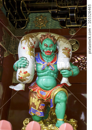Fujin Statue at Yashamon Gate of Rinnoji Temple, Nikkosan Fujin Statue at Yashamon Gate of Rinnoji Temple, Nikkosan 103326465