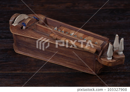 The Hurdy-gurdy, stringed musical instrument. The Hurdy-gurdy, stringed musical instrument. 103327908