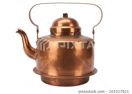 Vintage antique copper teapot Vintage antique copper teapot 103327921