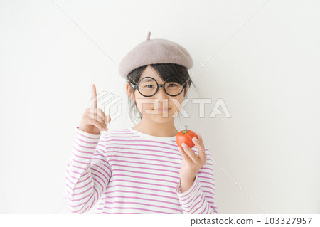 Girls with tomatoes Girls with tomatoes 103327957