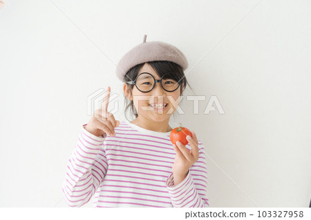 Girls with tomatoes Girls with tomatoes 103327958