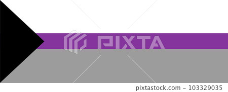 Demisexuality LGBTQ pride flag in vector isolated Demisexuality LGBTQ pride flag in vector isolated 103329035