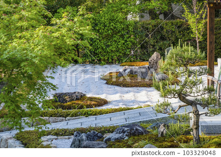 Sohonzan Ninna-ji Temple Garden in front of Reiwa Amida-do Hall Sohonzan Ninna-ji Temple Garden in front of Reiwa Amida-do Hall 103329048