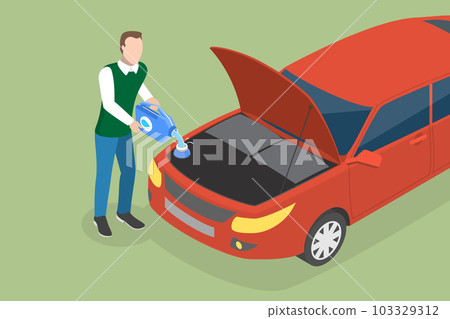 3D Isometric Flat Vector Conceptual Illustration of Windscreen Washer Liquid 3D Isometric Flat Vector Conceptual Illustration of Windscreen Washer Liquid 103329312