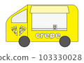 An illustration of opening a mobile crepe shop. Kitchen car management An illustration of opening a mobile crepe shop. Kitchen car management 103330028