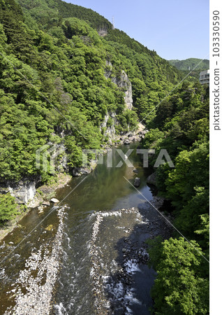 Kinugawa Valley from Kinu Tateiwa Suspension Bridge 103330590