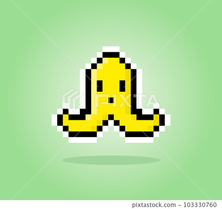 Banana character 8 bit pixel. food in Illustration of 8 -bit game assets vector. Banana character 8 bit pixel. food in Illustration of 8 -bit game assets vector. 103330760