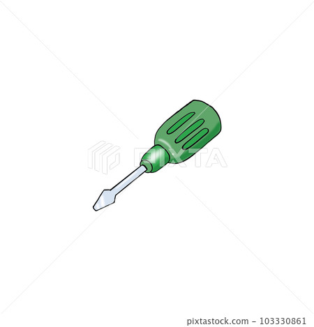 carpentry equipment and home building equipment, element, hand draw, screwdriver, 103330861