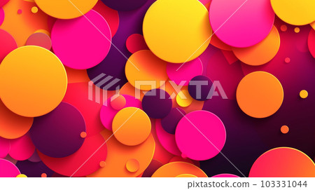 Generative AI, a blend of bright colors for a playful and energetic website 103331044