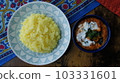 Middle Eastern food image Stewed food bird's eye view 3 103331601