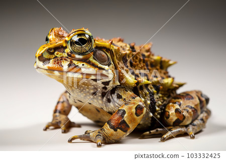 Image of a argentine horned frog. Amphibian. Wildlife animals. Illustration, Generative AI. 103332425