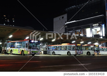 Niigata Niigata City Niigata Station Bandaiguchi Bus Terminal Night View 103333410