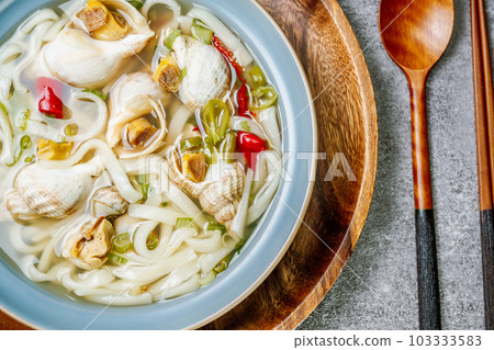 golbaengi tang, Korean style sea snail soup food cuisine golbaengi tang, Korean style sea snail soup food cuisine 103333583