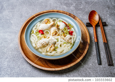 golbaengi tang, Korean style sea snail soup food cuisine golbaengi tang, Korean style sea snail soup food cuisine 103333602