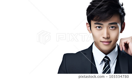 Young office worker in a suit [AI-generated image] 103334780