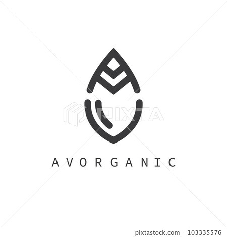 black AV letter leaf icon vector concept design template black AV letter leaf icon vector concept design template 103335576