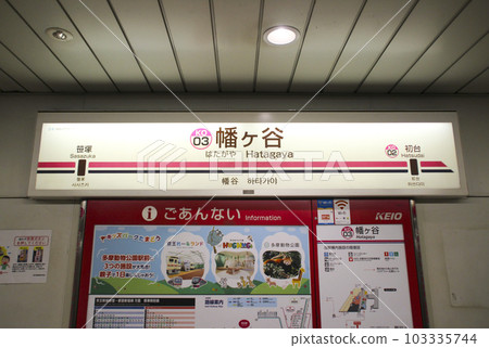 幡谷站 / 車站名牌 / 東京都澀谷區幡谷 1 103335744