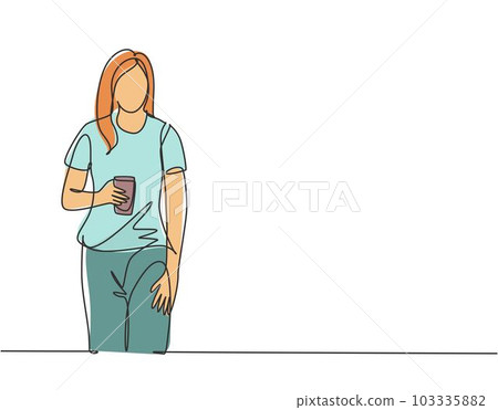 One continuous line drawing of young golf - Stock Illustration  [71211260] - PIXTA