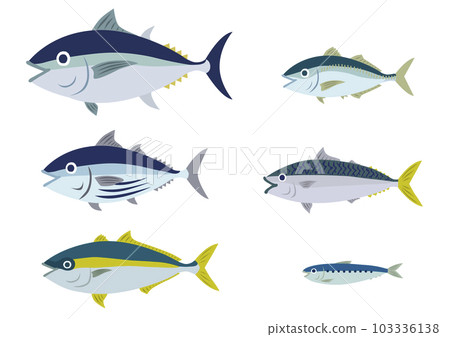 delicious blue fish set delicious blue fish set 103336138