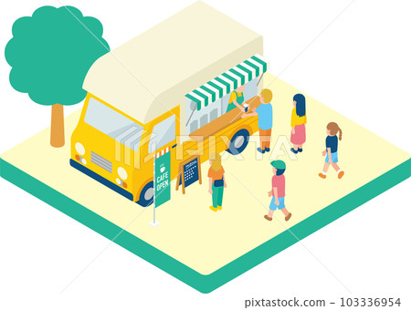 Isometric kitchen car coffee Isometric kitchen car coffee 103336954