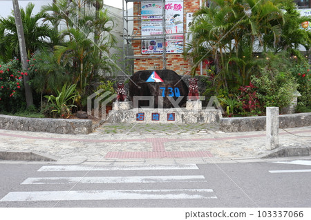 Monument for the change of traffic lane due to the reversion of Okinawa mainland (730 intersection monument) Monument for the change of traffic lane due to the reversion of Okinawa mainland (730 intersection monument) 103337066