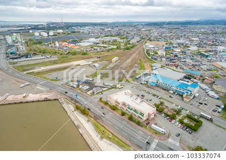 Akita City Port Tower Port Tower Selion View from the tower building east side 103337074