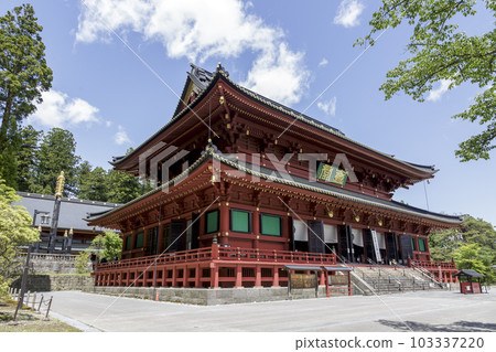 The Sanbutsudo Hall of Rinnoji Temple, a monzeki temple in Nikko City, Tochigi Prefecture 103337220