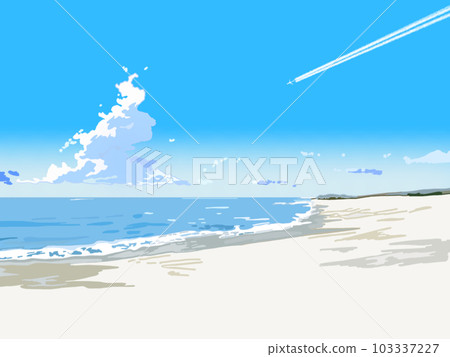 夏日天空凝結尾跡 103337227