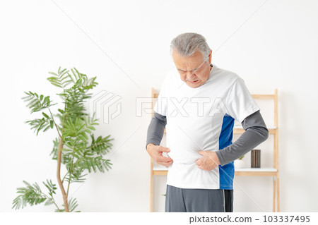 老年人運動服飲食 103337495