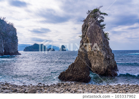 [Shizuoka Prefecture] Izu Peninsula Geopark, Ukishima Coast Columnar Joint Rocks 103337902
