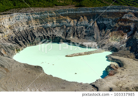 Crater of the Poas volcano in Costa Rica, Central America 103337985