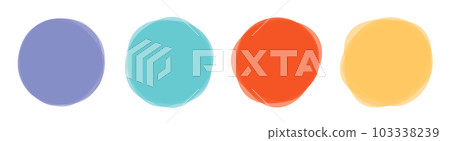 Color blob banner vector illustration isolated on white Color blob banner vector illustration isolated on white 103338239