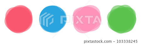 Color blob banner vector illustration isolated on white Color blob banner vector illustration isolated on white 103338245