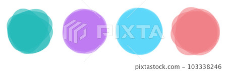 Color blob banner vector illustration isolated on white Color blob banner vector illustration isolated on white 103338246