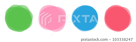 Color blob banner vector illustration isolated on white Color blob banner vector illustration isolated on white 103338247